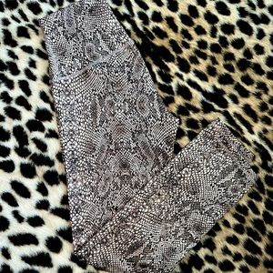 DYI Define Your Inspiration Brand, Python Snake Print High-Waisted Leggings
